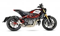 IXRACE pour INDIAN FTR 1200 S/R 18-20 - Silencieux DUAL MK2 SERIES BLACK