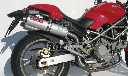 SIL MOTOR ROUND (PAIR) SLIP-ONS DUCATI MONSTER 600 ALL YEARS - INOX - Click Image to Close