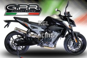 GPR pour Ktm Duke 790 2017/20 - Racing Slip-on - M3 Inox