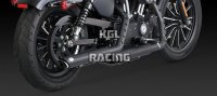 Vance & Hines Harley Davidson Sportster '04-'13 - TWIN SLASH 3-INCH SLIP-ONS BLACK