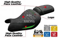 Seat cover compatible Kawasaki Eliminator 500 2024 - 2025 - model Mutsu - WITH LOGO - Green