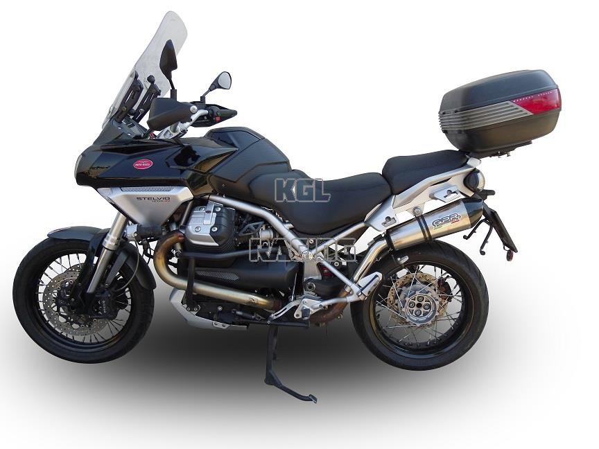 GPR for Moto Guzzi Stelvio 1200 4V 2008/10 - Homologated Slip-on - Gpe Ann. Titaium - Click Image to Close