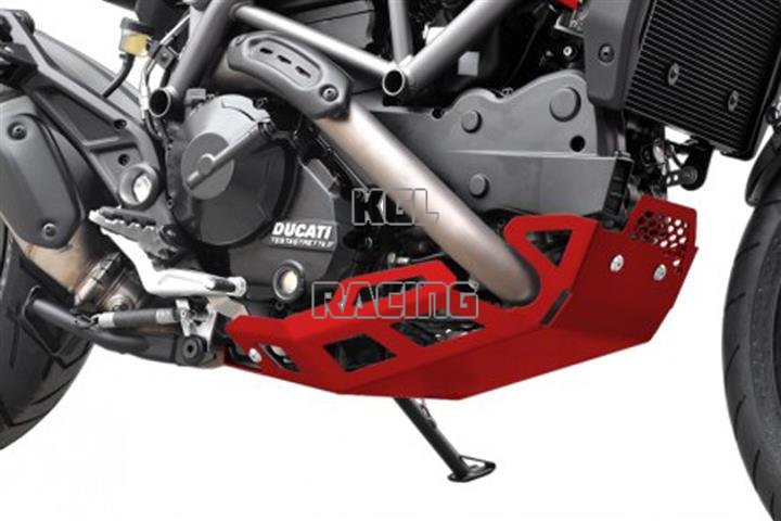 IBEX motor beschermings plaat Ducati Hypermotard / Hyperstrada 821 Bj. 2013- rood - Klik op de afbeelding om het venster te sluiten