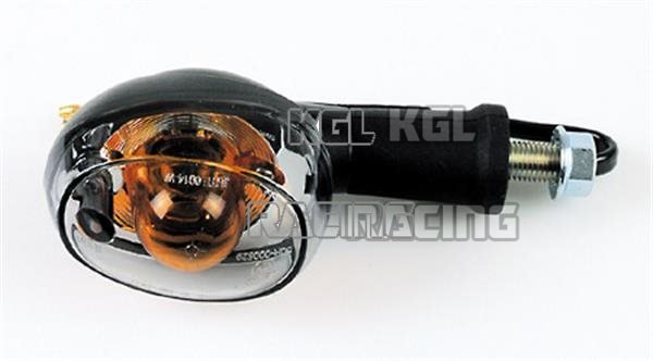 Richtingaanwijzer , ovaal , amber / transparant lens , E - keur - Klik op de afbeelding om het venster te sluiten