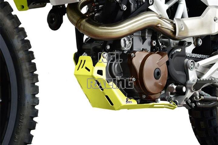 IBEX motor beschermings plaat Husqvarna 701 Enduro 16-19, geel - Klik op de afbeelding om het venster te sluiten