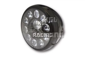 LED headlamp RENO black, w. black insert