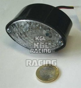 LED- taillight MICRO CATEYE, black, E-mark