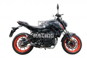 GPR for Yamaha Mt-07 2021/2022 e5 - Homologated full system with catalyst M3 Poppy