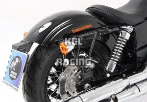 Leather Sac Racs Hepco&Becker - Harley-Davidson Dyna Low Rider/ Wide Glide/Street Bob / Fat Bob/ - black