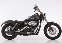 FALCON pour HARLEY DAVIDSON DYNA Low Rider (FXDL) 2006-2009 - FALCON Double Groove silencieux slip on (2-2)