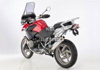HURRIC pour BMW R 1200 GS (R12) 2010-2012 - HURRIC Rac 1 silencieux slip on (2-1) - alu poli