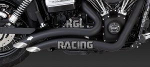 Vance & Hines Harley Davidson DYNA '12-'14 - FULL SYSTEM BIG RADIUS 2-INTO-2, BLACK
