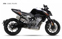 IXRACE pour KTM DUKE 790 (2017-2020) - Silencieux MK2 SERIES INOX