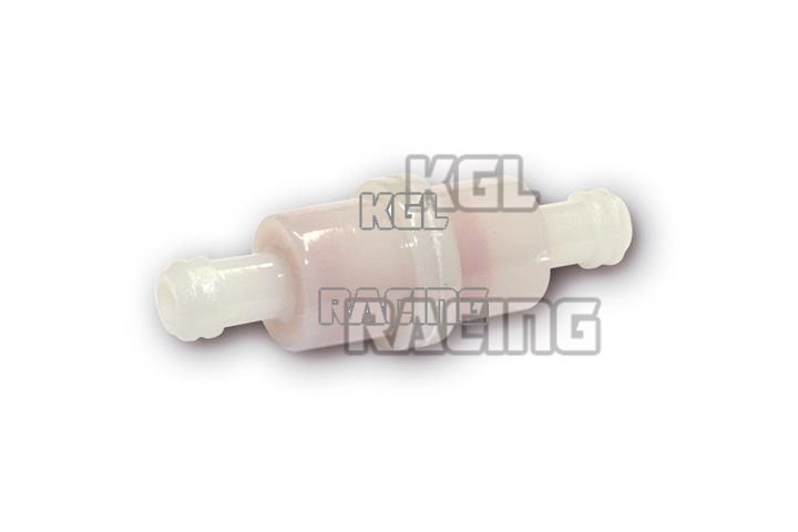 Fuel filter, plastic, connection width 8 mm - Click Image to Close