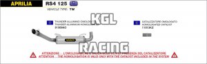 Arrow pour Aprilia RS4 125 2011-2016 - Kit catalyseur