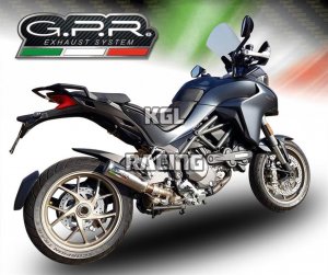 GPR voor Ducati Multistrada 1260 2018/20 Euro4 - Gekeurde slip-on Demper - M3 Titanium Natural