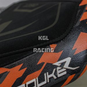 Seat cover compatible KTM 1390 Super Duke R 2024 - 2025 - model Stripes special Velvet Comfort System - WITH LOGO - Special edition