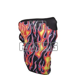 SCHAMPA FACE MASK FLAMES BLACK/RED - Click Image to Close