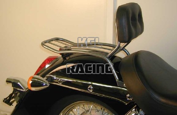 Solorack with backrest - Honda VT750C Shadow '08-> - Chroom - Click Image to Close
