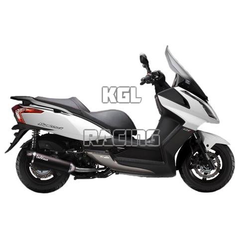 LEOVINCE for KYMCO DOWNTOWN 125i 2009-2016 - NERO SLIP-ON STAINLESS STEEL - Click Image to Close