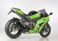 SHARK voor KAWASAKI ZX-10R SE (ZXT02C) 2018-2018 - SHARK DSX-10 slip on demper (4-1) super short - mat zwart