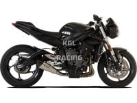 HP CORSE voor TRIUMPH STREET TRIPLE 765 - Uitlaat demper EVOXTREME 260mm (RACE) Inox Satin