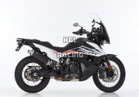 HURRIC for KTM 890 Adventure (KTM 790 Adventure) 2021-2023 - HURRIC Rac 1 slip on exhaust (2-1) - black