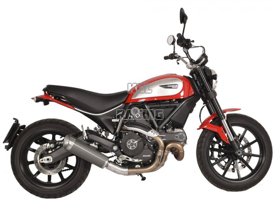 SPARK for DUCATI SCRAMBLER (15-16) - slip-on with catalyst (removable) Evo V titanium - Click Image to Close