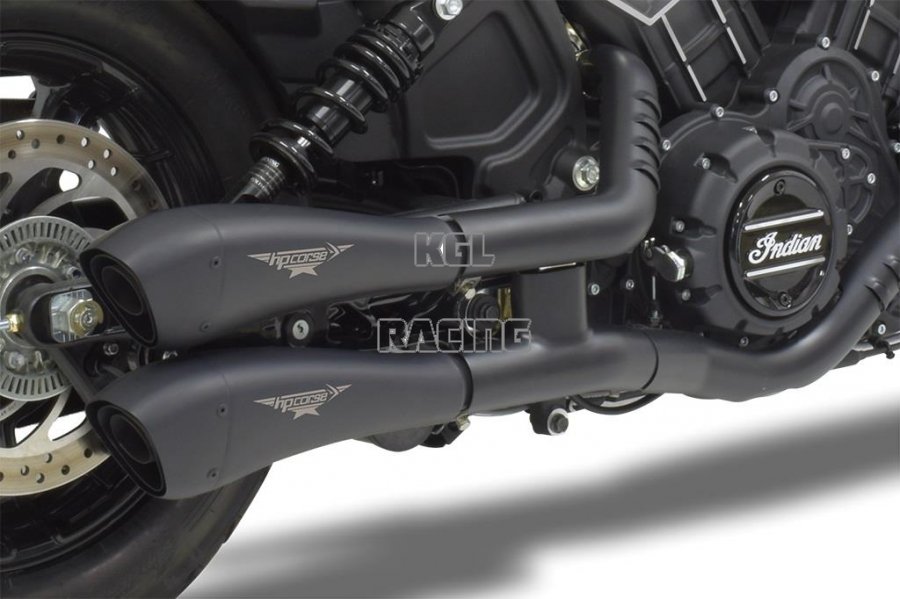HP CORSE for INDIAN SCOUT-BOBBER-SYXTY - Silencer HYDROFORM BLACK - Click Image to Close