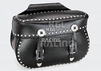 saddle bags, leather, pair, "HERITAGE" with rivets