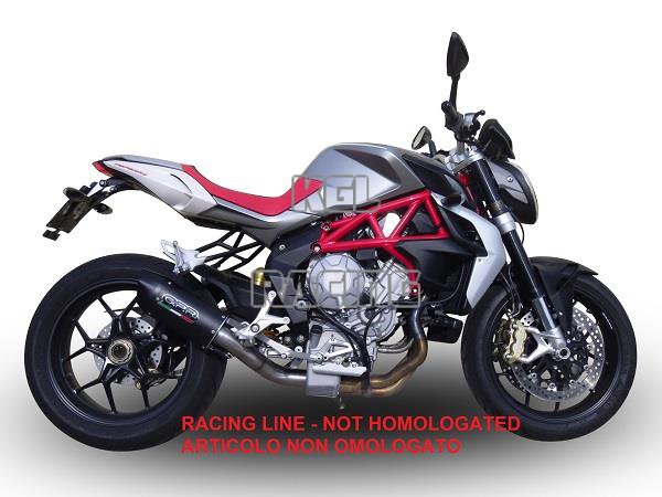 GPR for Mv Agusta Brutale 800 Drag 2013/16 - Rr Euro3 - Homologated with catalyst Slip-on - Furore Nero - Click Image to Close