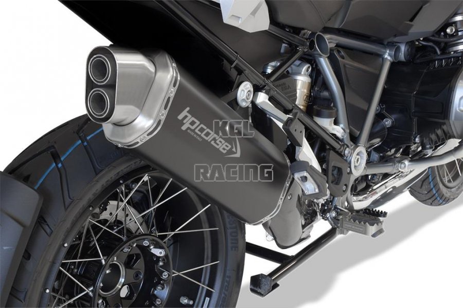 HP CORSE for BMW R1200GS/ ADV '13-'18 - Silencer 4-TRACK BLACK - Click Image to Close