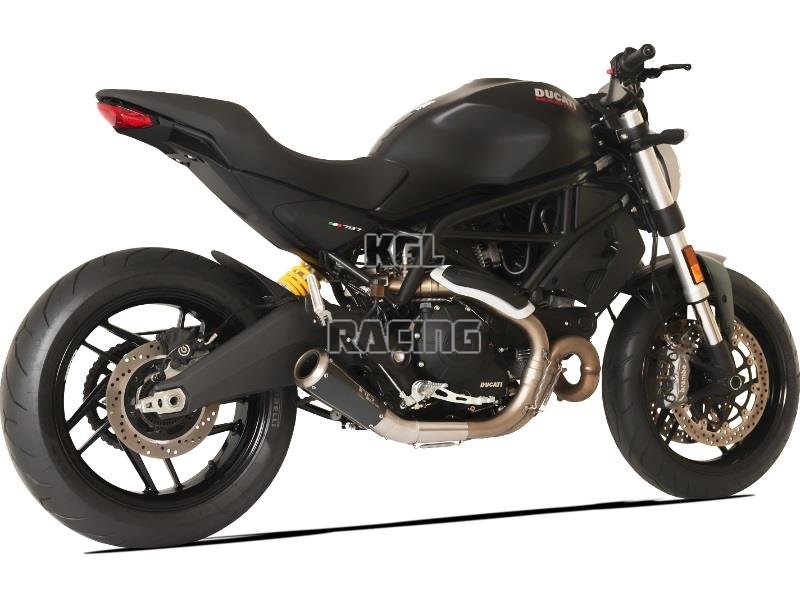 HP CORSE for DUCATI Monster 797 - Silencer GP07 LOW Inox black - Click Image to Close