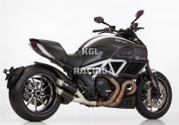 SHARK voor DUCATI Diavel (G1) 2011-2016 - SHARK Track slip on demper (2-1) - zwart