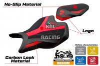 Seat cover compatible Ducati Panigale V2 2025 - model Asia Velvet - WITH LOGO - Red