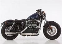 FALCON for HARLEY DAVIDSON SPORTSTER XL 883L Super Low (XL883L) 2014-2016 - FALCON Double Groove slip on exhaust (2-2)
