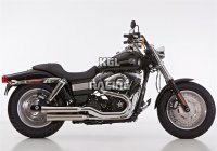 FALCON for HARLEY DAVIDSON DYNA Fat Bob (FXDF) 2013-2016 - FALCON Double Groove slip on exhaust (2-2)