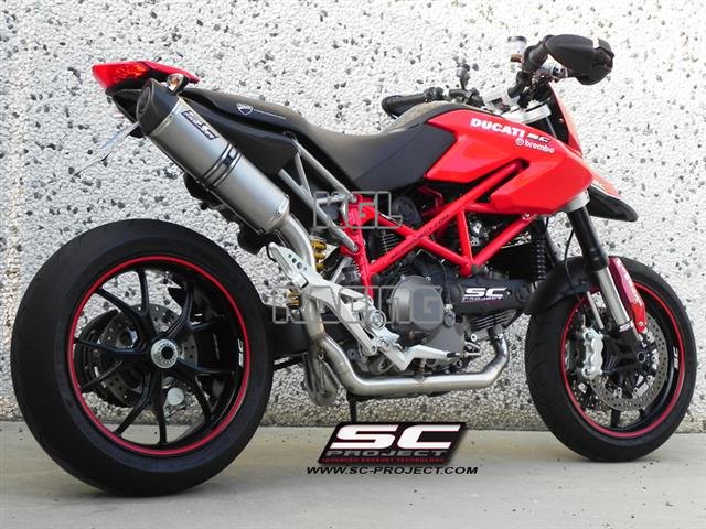 SC Project exhaust DUCATI HYPERMOTARD 1100 / S - Full system Oval Titanium - Click Image to Close