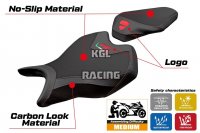 Seat cover compatible Ducati Panigale V2 2025 - model Asia - WITH LOGO - Black
