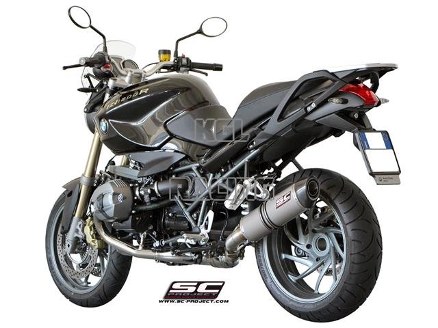 SC Project slip-on BMW R1200R '08-'10 - Oval Titanium - Click Image to Close