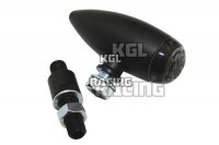 LED MICRO-BULLET taillight, black, smoke lens