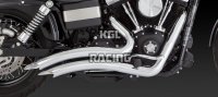 Vance & Hines Harley Davidson DYNA '12-'14 - FULL SYSTEM BIG RADIUS 2-INTO-2, CHROME