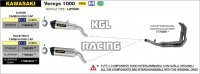Arrow for Kawasaki Versys 1000 2019-2020 - Race-Tech aluminium Dark silencer with carby end cap