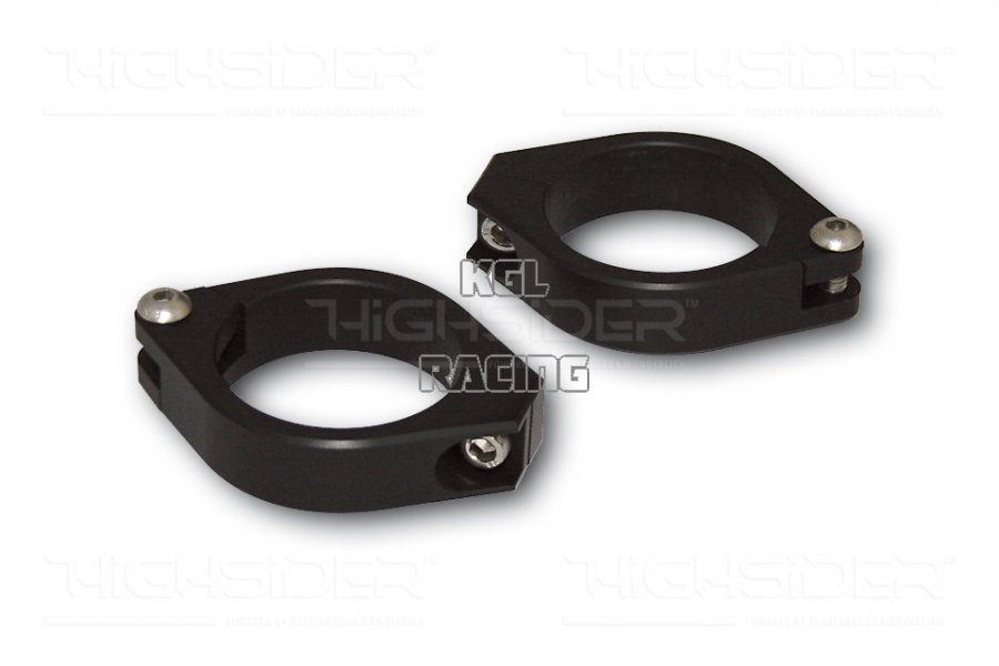 HIGHSIDER CNC Alu front fork clamps, noir 35-37 mm - Cliquez sur l'image pour la fermer