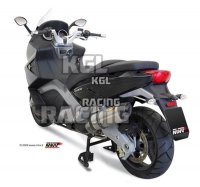 MIVV Imp. compl./Full sys. 2x1 GILERA GP800 08-> - SUONO STAINLESS STEEL carbon cap