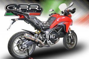 GPR pour Ducati Multistrada 950 2017/20 Euro4 - Homologer avec catalisateur Slip-on - M3 Titanium Natural
