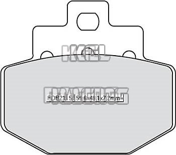 Ferodo Plaquette de frein Gilera Runner 125 VX (ZAPM24100) 2003-2005 - Arriere - FDB 2115 Platinium Arriere P - Cliquez sur l'image pour la fermer