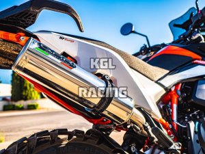 GPR voor Ktm Duke 890 L 2021/2022 - Racing slip-on Demper - M3 Inox