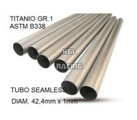 GPR pour Universal Tubo titanio seamleSs D. 42,4mm X 1mm L.1000mm - - Tubo titanio seamless D. 42,4mm X 1mm L.1000mm