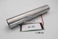GPR pour Universal Accessorio - tubo inox D. 45mm X 1mm L.1000mm - - Accessorio - Accessory